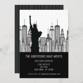 New York Vrijheidsbeeld Verplaatsende Aankondiging (Voorkant / Achterkant)