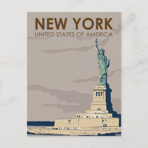 New York Vrijheidsstandbeeld Briefkaart