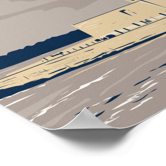 New York Vrijheidsstandbeeld Poster (Hoek)