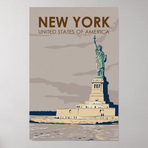New York Vrijheidsstandbeeld Poster