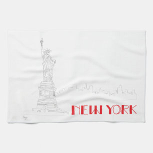New York, Vrijheidsstandbeeld Theedoek