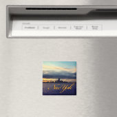 New York Waterfront Sunset Magnet (In Situ (Lave-vaisselle))