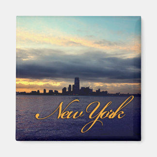 New York Waterfront Sunset Magnet Magneet