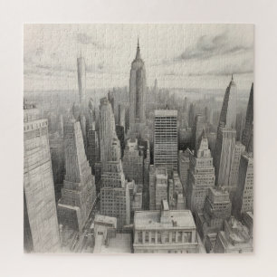 New York waterverf kunst Legpuzzel