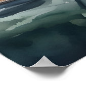 New York waterverf kunst Poster (Hoek)