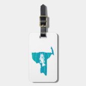 New York Wave Gevist Bagagelabel (Voorkant verticaal)