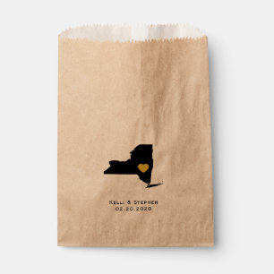 New York Wedding Favor Treat Sacks, cadeautassen Bedankzakje