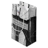 New York Wedding NYC Brooklyn Bridge Klein Cadeauzakje (Achterkant Gekanteld)