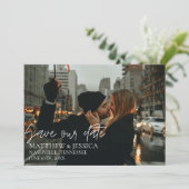 New York Wedding Photo Save the Date (Staand voorkant)