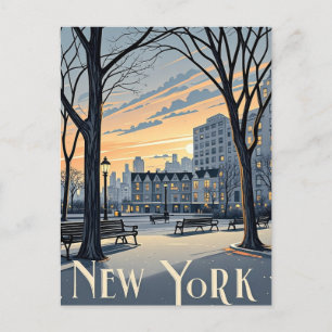 New York Winter Briefkaart
