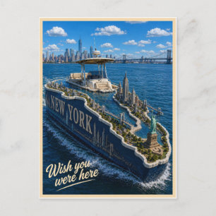 New York Wish You Were Here State Serie Briefkaart