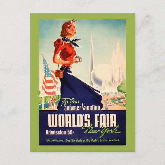New York World's Fair  Briefkaart (Voorkant)