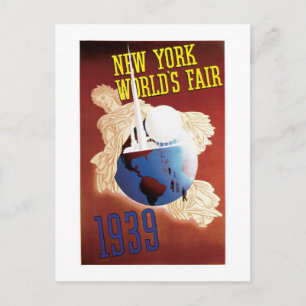 New York World's Fair (Wereldbol) Briefkaart