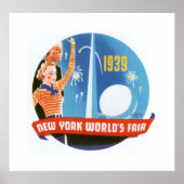 New York Worlds Fair (wit) Poster (Voorkant)