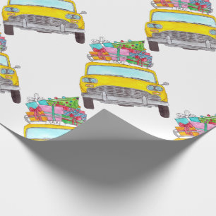 New York Yellow Cab Taxi-kerstcadeaus Cadeaupapier