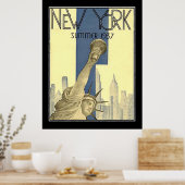 New York zomer 1937 Art Deco Poster (Keuken)