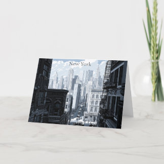 New York zwart-wit NYC kaart