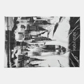 New York zwart-wit Theedoek (Horizontaal)