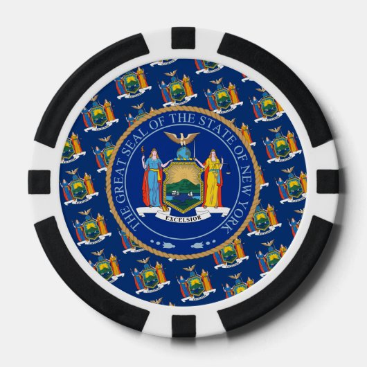 New Yorker Flag & Seal, New York Poker Chips (Voorkant)