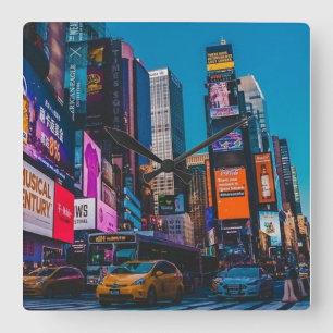 New Yorker, NYC, New York, oostkust Vierkante Klok