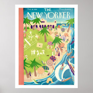 New Yorker Omslag Februari 1928 Print