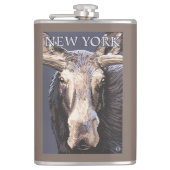 New YorkMoose Up Close Heupfles (Voorkant)