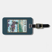 New YorkRiver Rafting Scene Bagagelabel (Voorkant horizontaal)