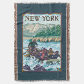 New YorkRiver Rafting Scene Deken (Voorkant Verticaal)