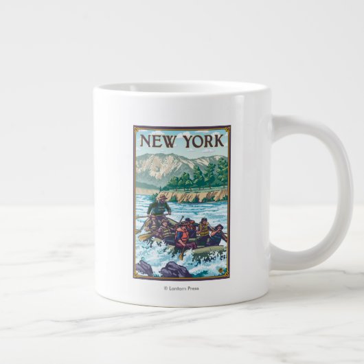 New YorkRiver Rafting Scene Jumbo Mok (Rechts)