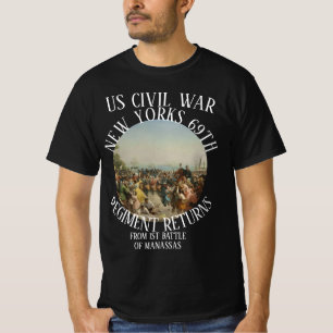 NEW YORKS 69th REGIMENT AMERIKAANSE BURGEROORLOG K T-shirt
