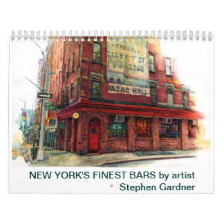 New York's beste bars kalender. Kalender