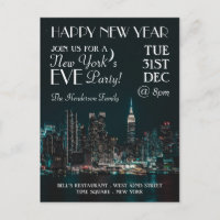 New York's Eve, Nieuwjaarsfeest Uitnodiging