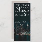 New York's Eve, Nieuwjaarsmenu Menu (Voorkant / Achterkant)