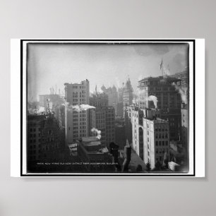 New Yorks zakendistrict Woodbridge Building Poster