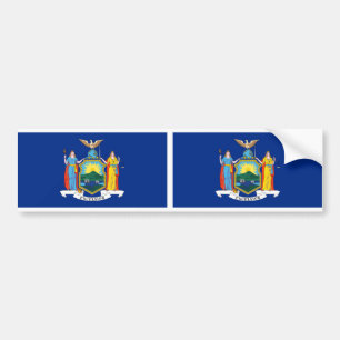 New Yorkse staatsvlag Bumpersticker