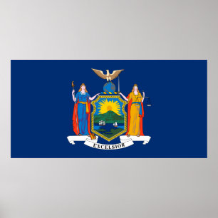 New Yorkse staatsvlag Poster