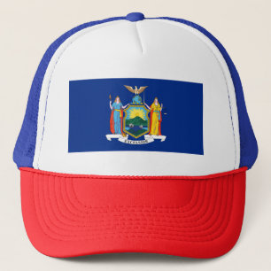 New Yorkse vlag, de Empire State, Amerikaanse kolo Trucker Pet
