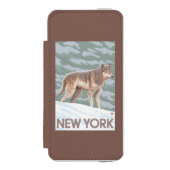 New YorkWolf Scene Incipio iPhone Portemonnee Hoesje (Voorkant Agenda)