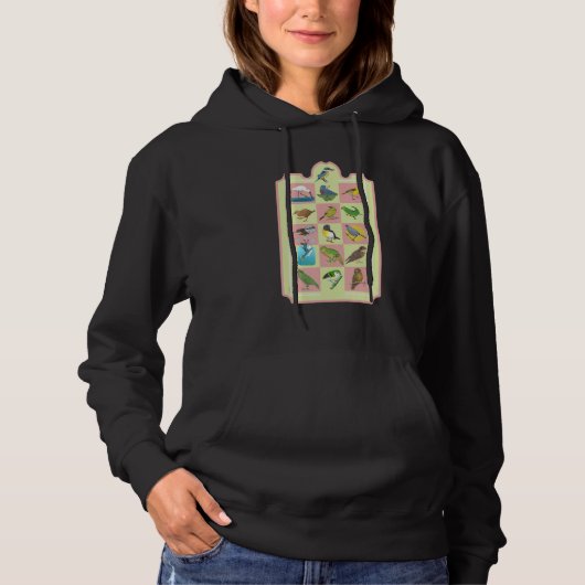 New Zealand BIRDS PATTERN Hoodie (Voorkant)