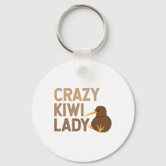 New Zealand Crazy Kiwi Lady Funny Gift Idea Sleutelhanger
