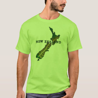 New Zealand Fern Map T-Shirt