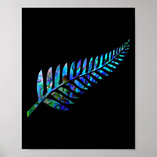 New Zealand Fern Poster (Voorkant)