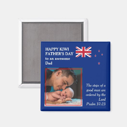 NEW ZEALAND Happy Vaderdag GEWELDIGE DAD Magneet (Voorkant / Achterkant)