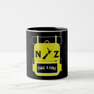 New Zealand Hiking - Walling NZ - Trail Walks NZ Tweekleurige Koffiemok