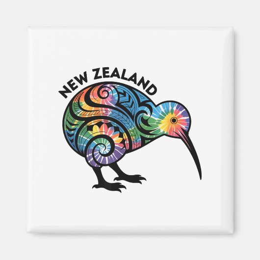 New Zealand Kiwi Bird  Magneet (Voorkant)
