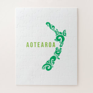 New Zealand Map Aotearoa New Zealander Gift Idea Legpuzzel