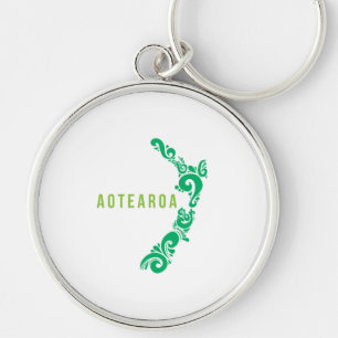 New Zealand Map Aotearoa New Zealander Gift Idea Sleutelhanger