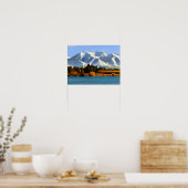 New Zealand Mountain Landscape Poster (Keuken)
