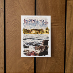 New Zealand Nature Wildlife Travel Briefkaart