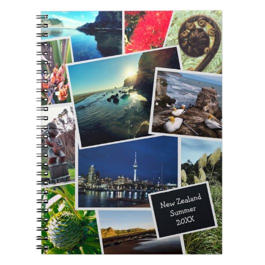 New Zealand Photo Collage Travel Journal (Devant)